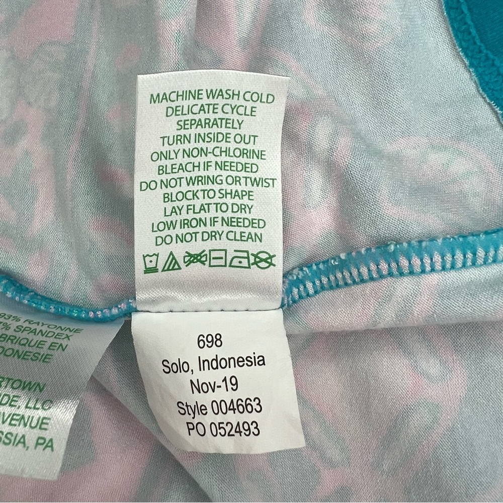 Lilly Pulitzer Tana Shift Dress Water Ya Waiting For Turquoise Teal Pink Women S - Picture 6 of 6